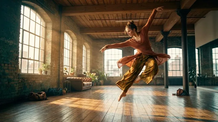 Vũ công trong studio